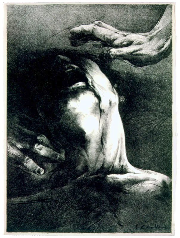 Ilustraciones para el libro Le château de hors de Bernard Nöel / 1979 / Litografía / 38 x 28 cada una