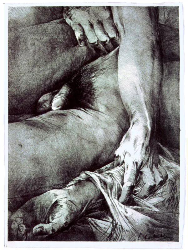 Ilustraciones para el libro Le château de hors de Bernard Nöel / 1979 / Litografía / 38 x 28 cada una