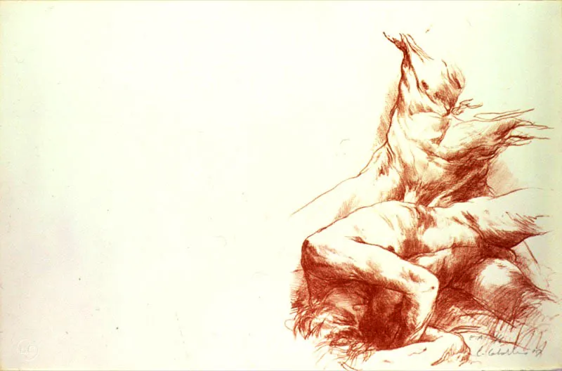 Ilustraciones para el libro Poemas para un cuerpo de Luis Cernuda / 1985 / Litografía / 32,8 x 50,4 cm cada una