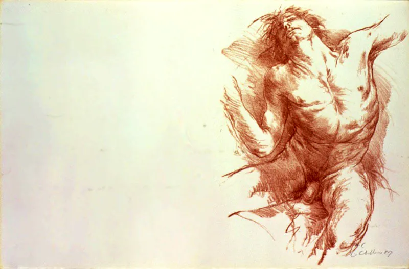 Ilustraciones para el libro Poemas para un cuerpo de Luis Cernuda / 1985 / Litografía / 32,8 x 50,4 cm cada una