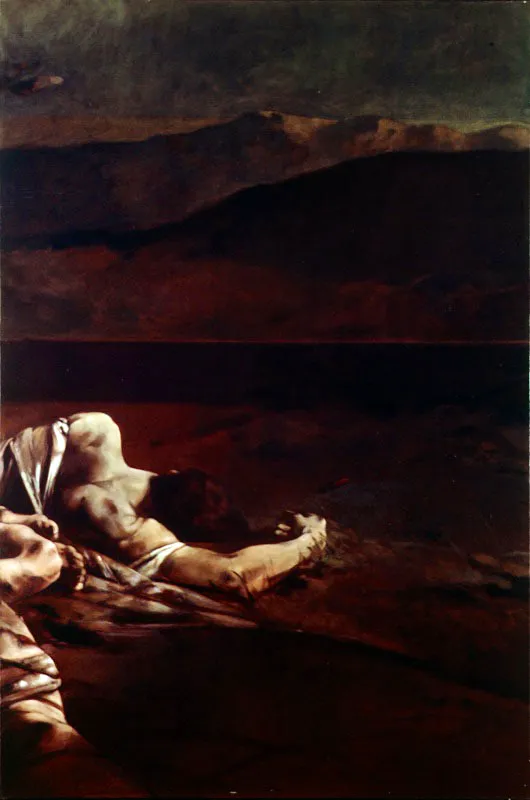 1977 / leo sobre lienzo / 195 x 390 cm 