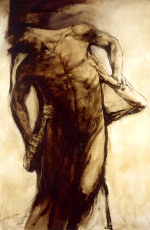 1983 / Óleo y carboncillo sobre papel / 195 x 130 cm