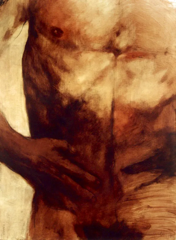 1984 / Óleo, sanguina y pastel sobre papel / 77 x 57 cm