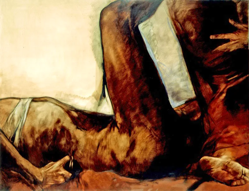 1985 / leo sobre papel / 115 x 145 cm 