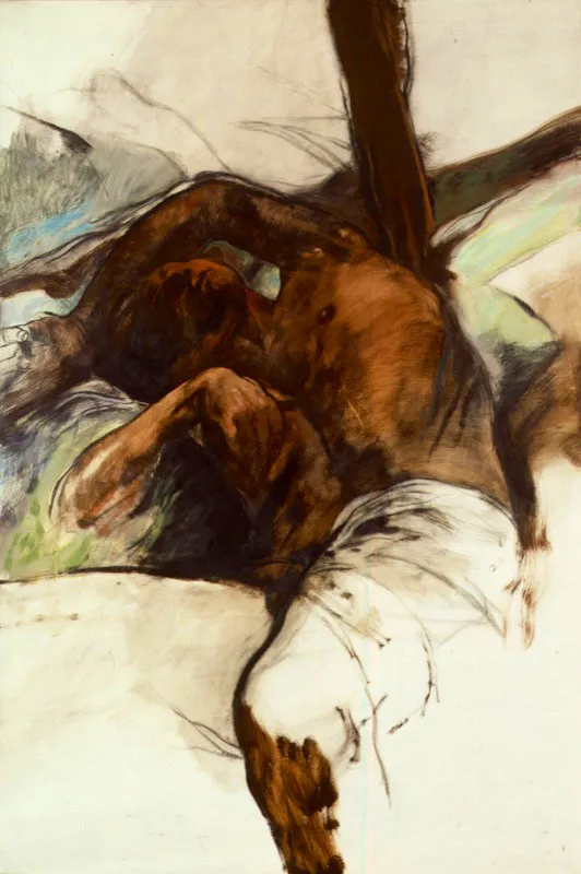 1986 / Óleo sobre papel / 195 x 130 cm