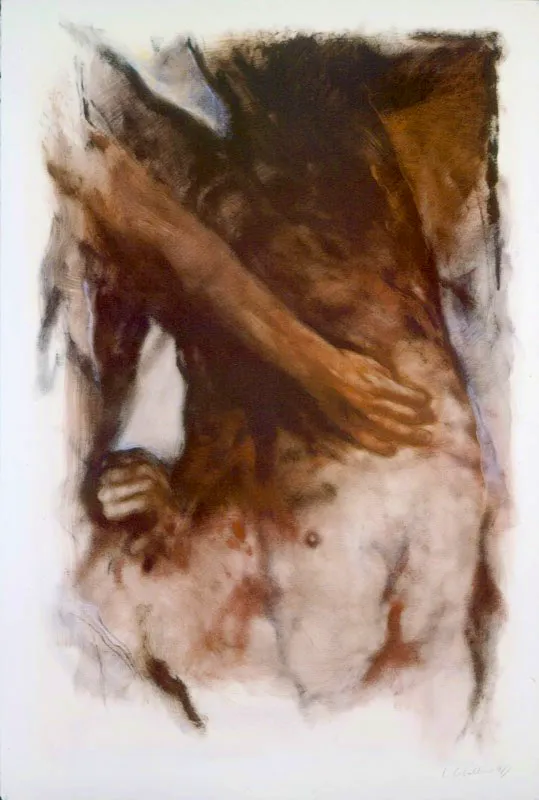 1991 / Pigmentos de óleo sobre papel / 152 x 102,5 cm