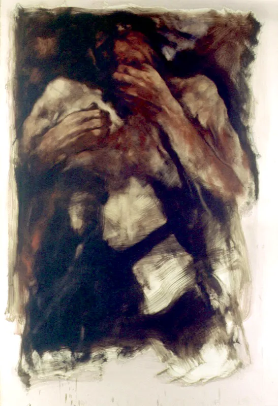 1991 ca. / Pigmentos de óleo sobre papel / 152 x 102,5 cm