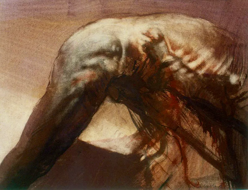 1987 / Pigmentos de óleo sobre papel / 25 x 30 cm