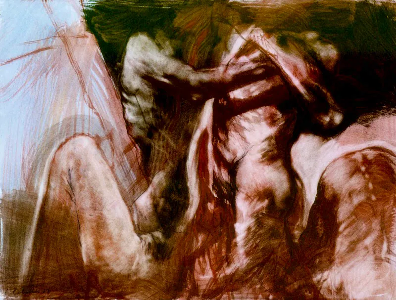 1987 / Pigmentos de óleo sobre papel / 40 x 50 cm