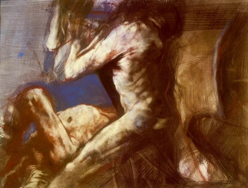 1987 / Pigmentos de óleo sobre papel / 48 x 65 cm