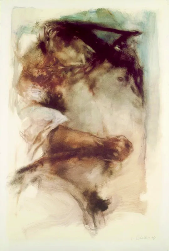 1991 / Óleo sobre papel / 152 x 102,5 cm