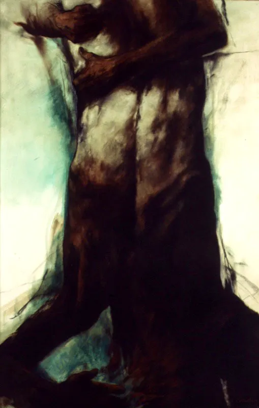 1989 / leo sobre papel / 190 x 123 cm 