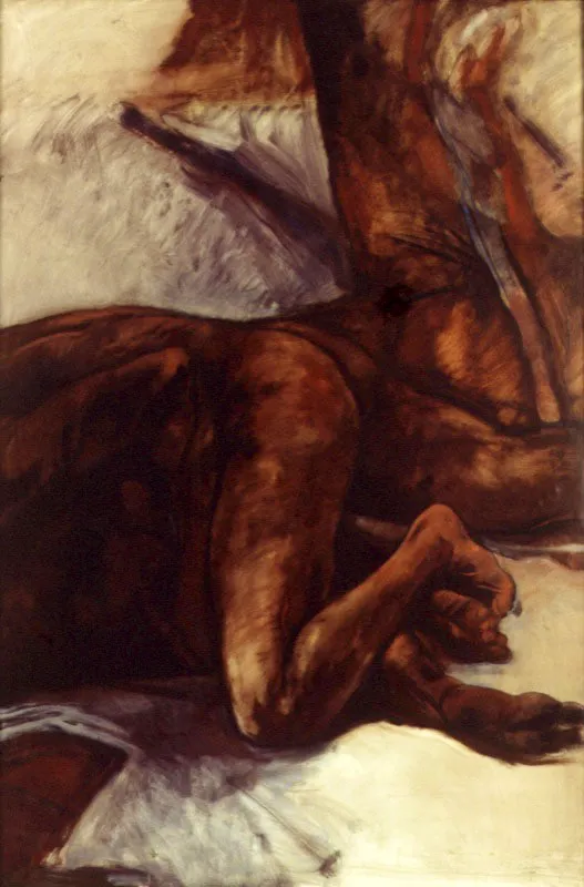 1990 ca. / Óleo sobre papel / 195x 130 cm
