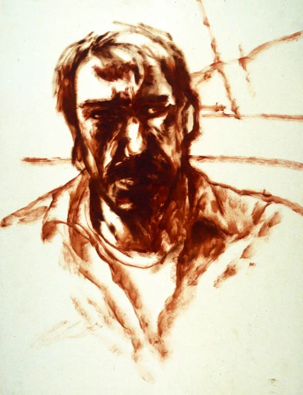 Autorretratos / 1980 / leo sobre papel / 64 x 48 cm cada uno 