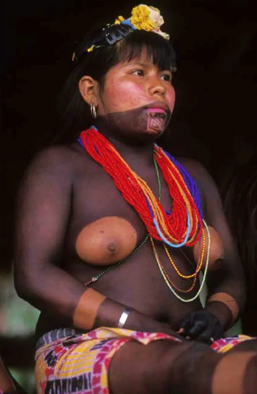 Jóven embera, Jurubidi, Chocó.
Entre los indígenas colombianos, los embera tienen un radio mayor de distribución desde el Chocó hasta el Putumayo. Conservan sus propias creencias y una sólida tradición oral. La Organización Regional Embera-Waunana, Orewa, en el departamento del Chocó los estructura en cabildos.