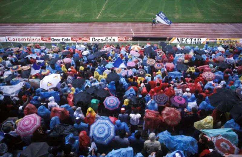 Estadio Nemesio Camacho el Campn, Bogot. 
Debe su nombre al padre de Luis Camacho quien don los terrenos. Inaugurado en 1938 con motivo de los Juegos Bolivarianos, es la sede de los equipos Independiente Santaf y Club Los Millonarios. Escenario de importantes eventos deportivos, nacionales e internacionales, tiene capacidad para ms de 46 000 espectadores. 