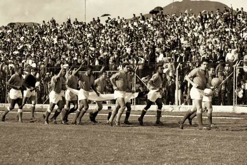 Millonarios campen 1962. Vuelta olmpica. 