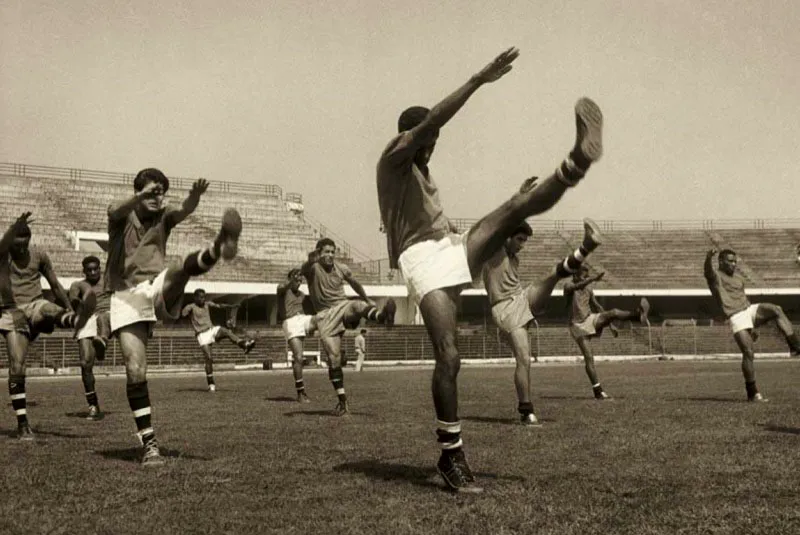 Entrenamiento de la Seleccin Colombia en la ciudad de Arica, Chile, que tambin fue sede de Uruguay, Yugoslavia y la URSS. 