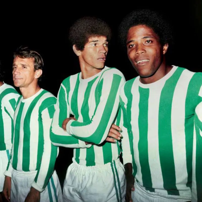 Algunos de los jugadores destacados del Atltico Nacional de 1976: Eduardo Retat, Emilio Vilarete y Francisco Maturana. 