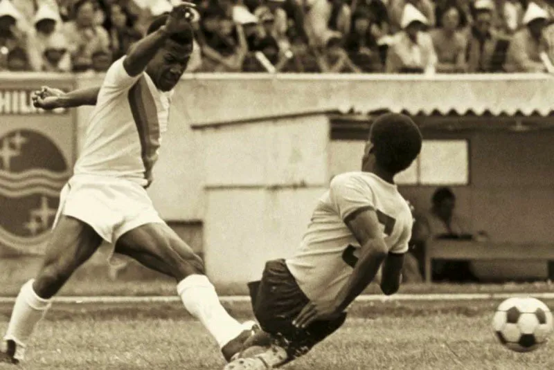 Colombia frente a Ecuador, eliminatorias del Mundial 1974. 