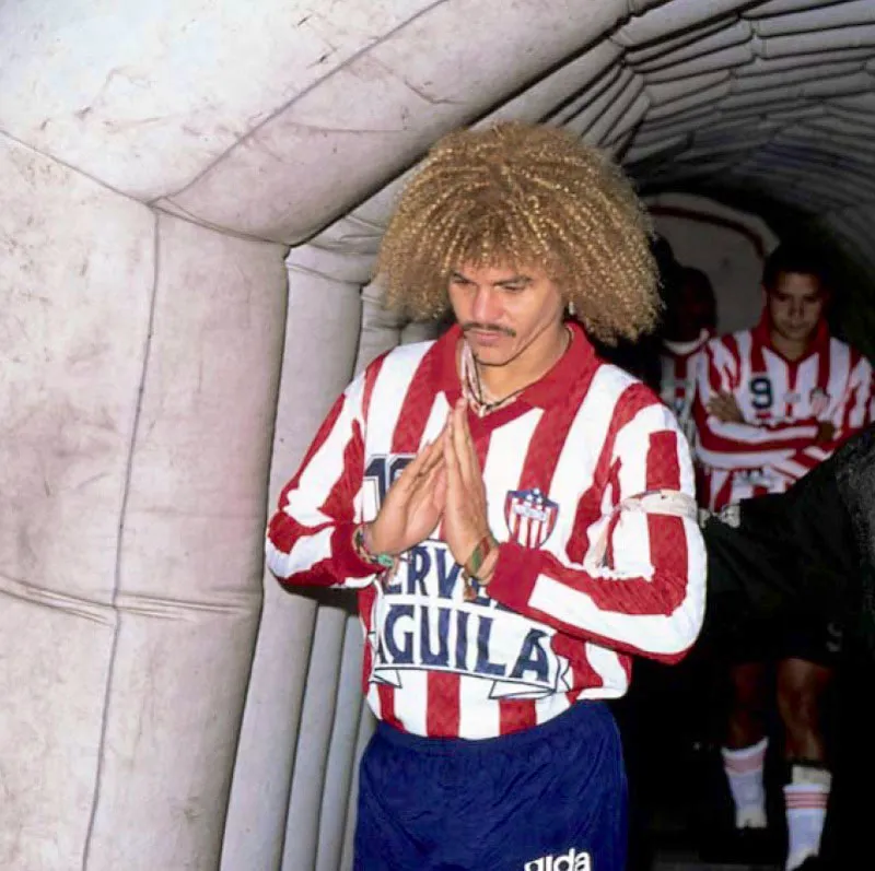 Carlos Pibe Valderrama fue campen con el Junior de Barranquilla en 1993 y 1995. 