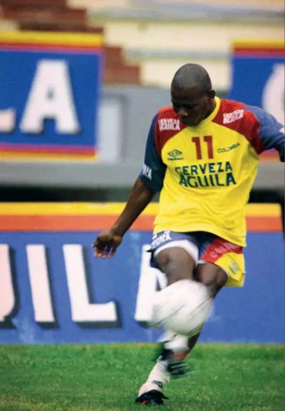Asprilla participó en los mundiales de 1994 y 1998, y en la fase eliminatoria de 2002.