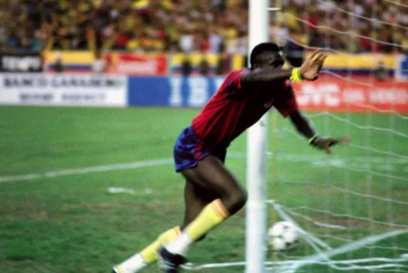 Octubre 15, 1989, Barranquilla. Colombia 1, Israel 0.
En el minuto 74 el Palomo Usuriaga anot el gol que dio a Colombia el pasaje al Mundial luego de 28 aos de ausencia. 