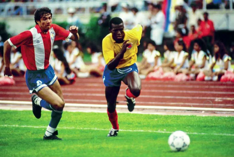 Faustino Asprilla es una de las figuras colombianas que surgi de la Escuela Carlos Sarmiento Lora. 