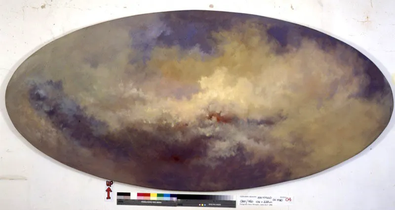 Serie “Espacio simbólico” / Sin título / ca.1990 / Óleo sobre lienzo / 106 x 228 cm
