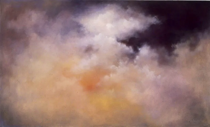 Serie “Oda barroca II” / Sin título / 1983-1984 / Óleo sobre lienzo / 92 x 153 cm