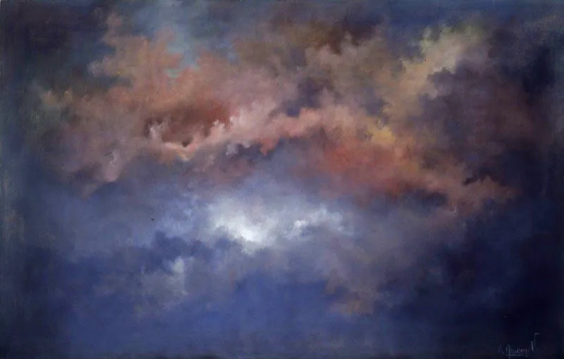 Serie “Oda barroca II” / Sin título / ca.1983 / Óleo sobre lienzo / 83 x 130 cm