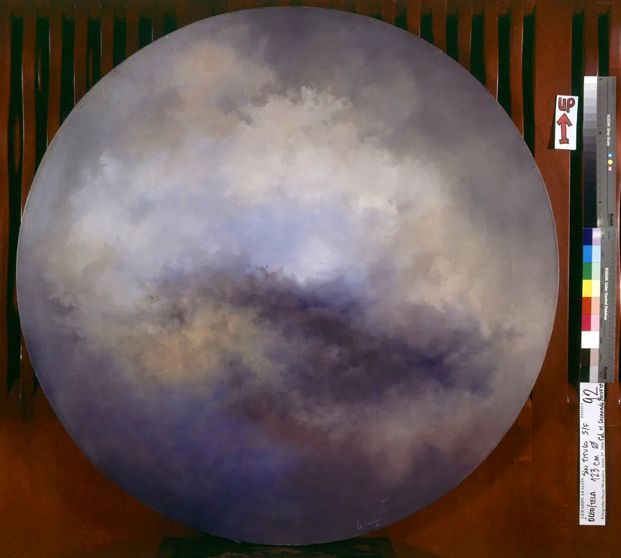 Serie “Orbis” / Sin título / ca.1987 / Tinta sobre papel / 123 cm diámetro