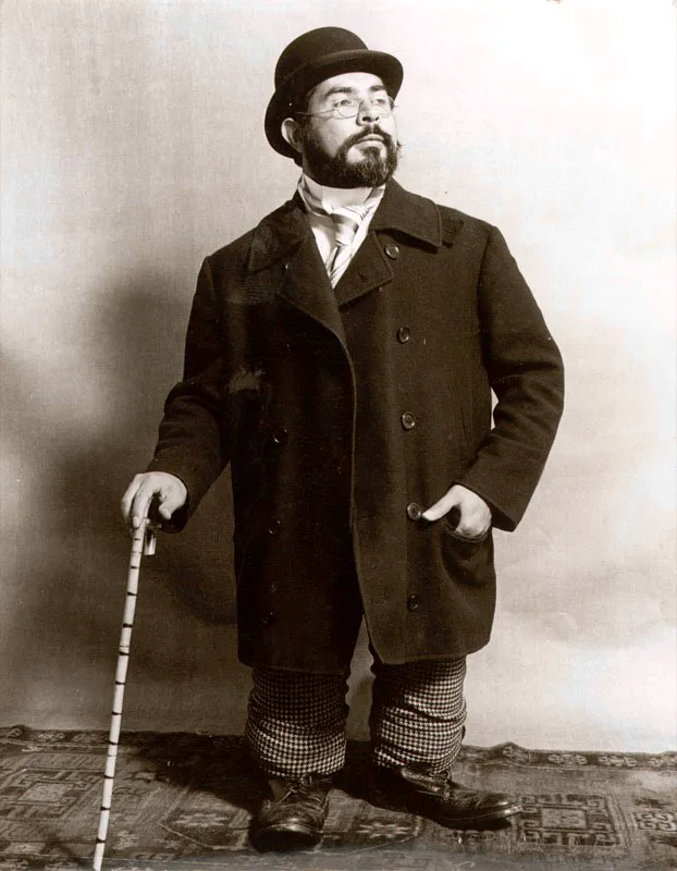 Gerardo Aragón a la Lautrec.
Fotografía Hernán Díaz, 1973