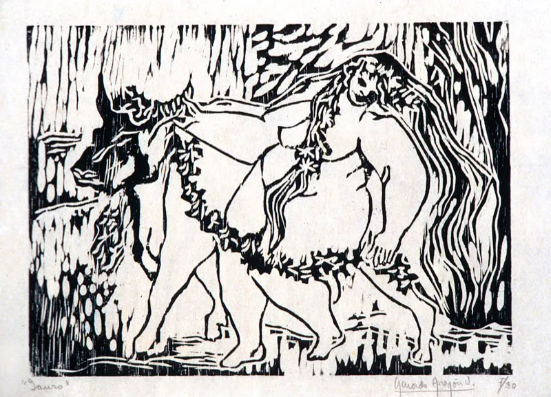 Tauro / 1969-1972 / Xilografía sobre papel / 31 x 43 cm