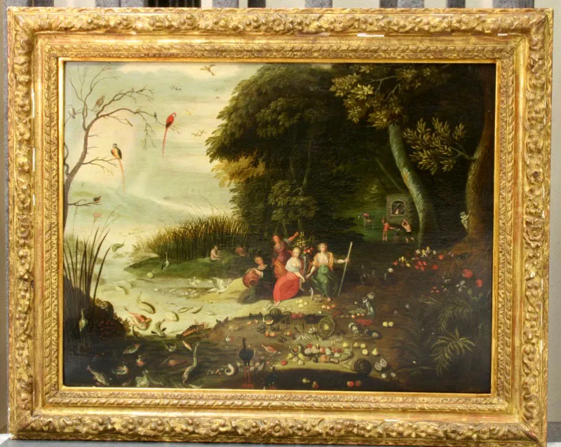 Jan van Kessel (el Viejo) / Blgica, 1612 - 1679 / atribuido / Invierno / leo sobre madera Siglo xvii / 49 x 64,3 cm / Registro 4820 / Ingreso a la coleccin: diciembre de 2008 