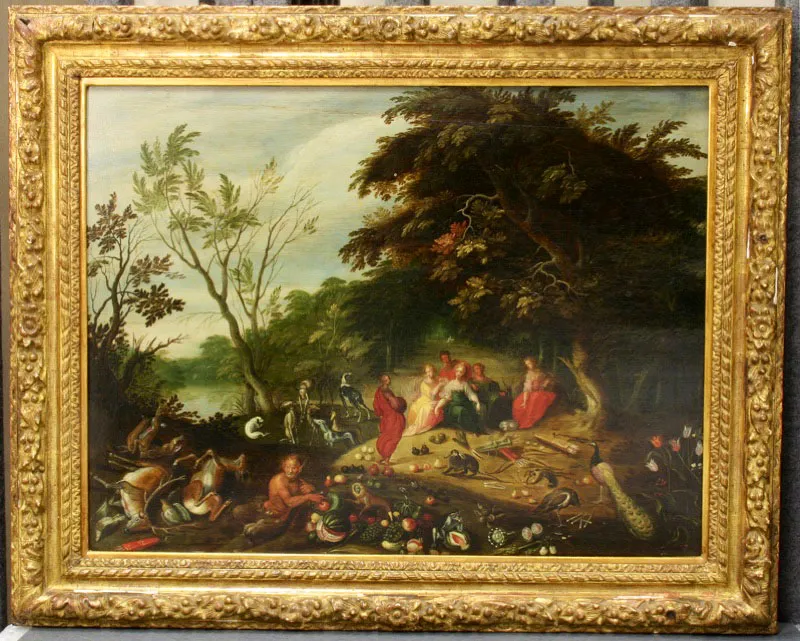 Jan van Kessel (el Viejo) / Blgica, 1612 - 1679 atribuido / Verano / leo sobre madera / Siglo xvii / 49 x 64,3 cm / Registro 4819 / Ingreso a la coleccin: diciembre de 2008 