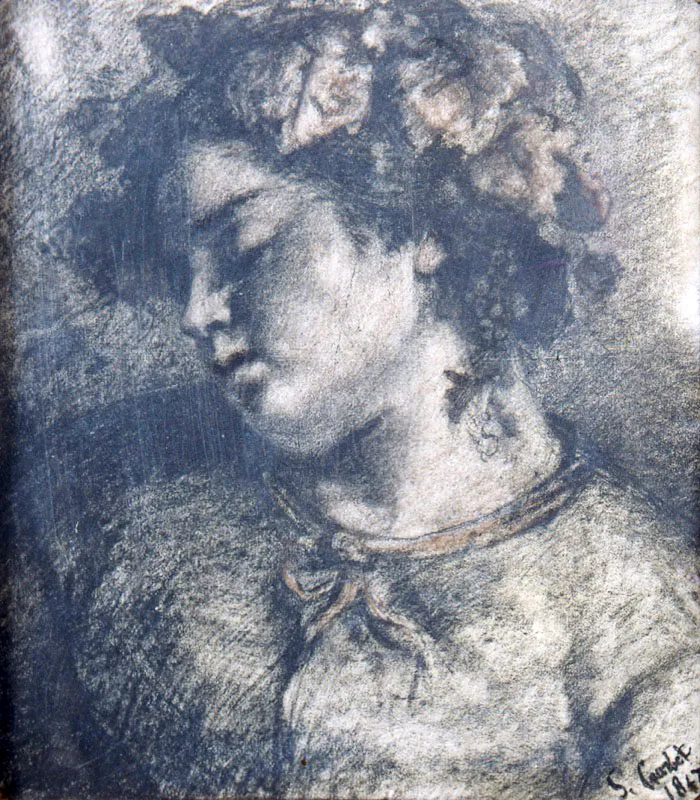 Gustave Courbet / Ornans (Francia), 1819 - La Tour de Peilz (Suiza), 1877 / Sin título / 1847-1867 / Grafito sobre papel / 10,2 x 9 cm / Registro 2072 / Ingreso a la colección: diciembre de 1987