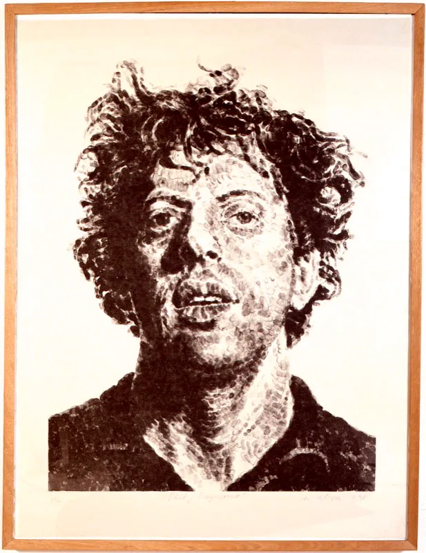 Chuck Close / Monroe, Washington (Estados Unidos), 1940 / Phil / Fingerprint / 1981 / Litografía sobre papel Kurotani Kozo Special (Edición de 36 ejemplares) / 128 x 97,3 cm / Registro 3852 / Ingreso a la colección: noviembre de 2002 / © Chuck Close, courtesy PaceWildenstein, Nueva York