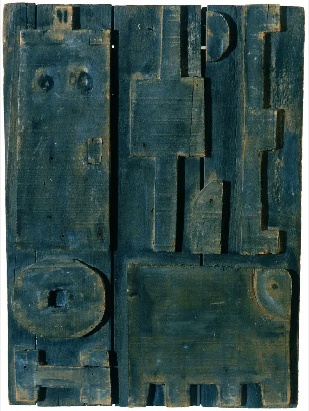 Francisco Matto / Montevideo (Uruguay), 1911 - 1995 / Construcción con animal / 1967 / Óleo sobre madera / 45 x 34 x 3,5 cm / Registro 3854 / Ingreso a la colección: noviembre de 1996