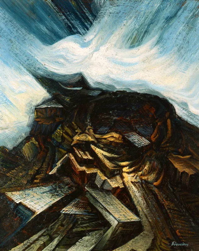 David Alfaro Siqueiros / Chihuahua (Mxico), 1896 - Cuernavaca (Mxico), 1974 / Urbanismo / Ca. 1930 / leo sobre madera / 80 x 60 cm / Registro 2743 / Ingreso a la coleccin: noviembre de 1996 