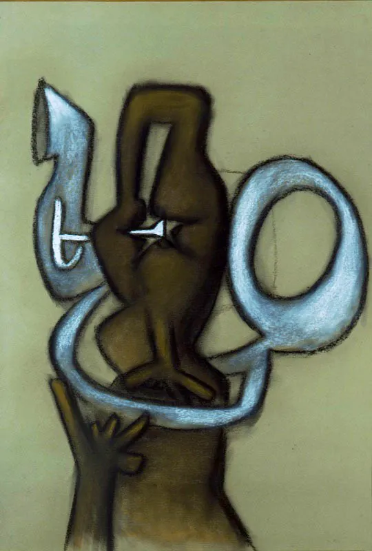Roberto Matta / Santiago (Chile), 1911 - Civitavecchia, Roma (Italia), 2002 / Sin título / Sin fecha / Pastel sobre papel / 100 x 70 cm / Registro 0561 / Ingreso a la colección: agosto de 1975