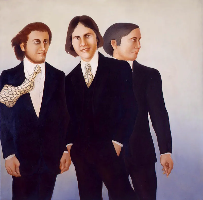 Ricardo Garavito / Trenque Lauquen (Argentina), 1932 / 3 figuras / 1971 / Óleo sobre tela / 120 x 120 cm / Registro 0357 / Ingreso a la colección: agosto de 1972