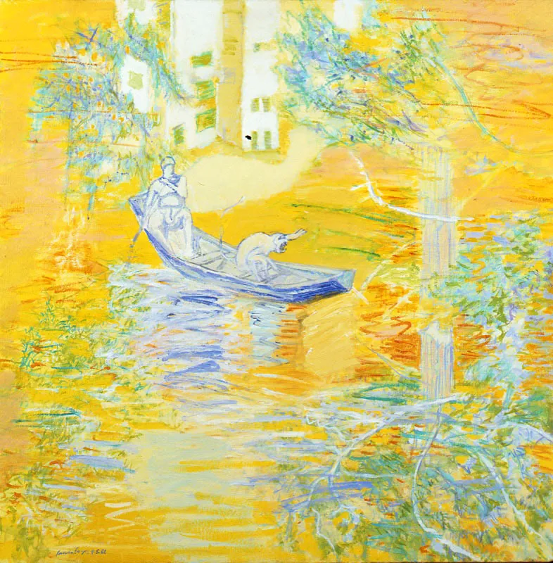 Jacobo Borges / Caracas (Venezuela), 1931 / The Quest / 1982 / Óleo sobre tela / 80 x 80 cm / Registro 2279 / Ingreso a la colección: noviembre de 1995