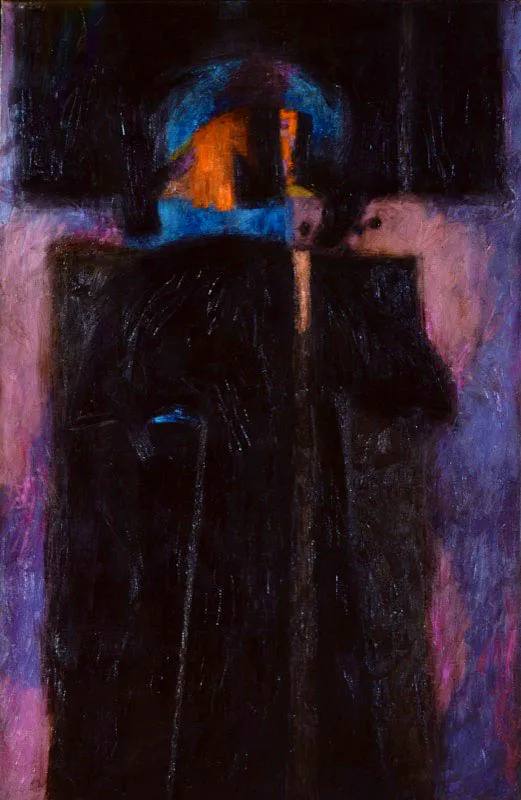 Fernando de Szyszlo / Barranco, Lima (Perú), 1925 / Qapa-Markapi (II) (En Cajamarca) / 1964 / Óleo sobre tela / 178 x 118 cm / Registro 0246 / Ingreso a la colección: junio de 1964