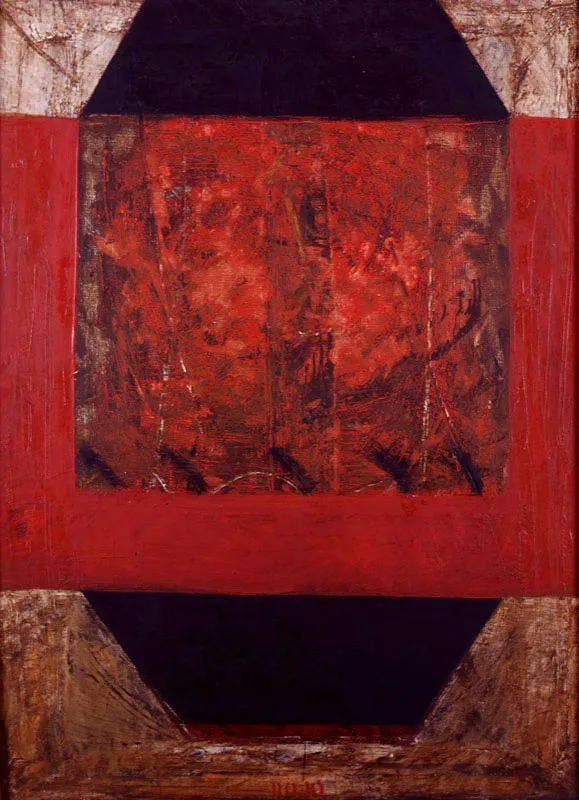 Vicente Rojo / Barcelona (España), 1932. Vive en México desde 1949 / Señal antigua n.o10 / 1967 / Óleo sobre tela / 110 x 80 cm / Registro 0276 / Ingreso a la colección: mayo de 1967