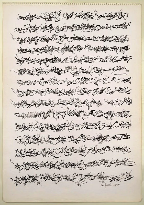 Len Ferrari  / Buenos Aires (Argentina), 1920 / Sin ttulo / 1976 / Tinta sobre papel / 49,6 x 34,6 cm / Registro 4757 / Ingreso a la coleccin: diciembre de 2007 