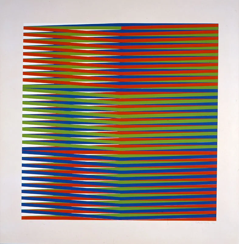Carlos Cruz Díez / Caracas (Venezuela), 1923 / Color aditivo 2 / 1970 / Serigrafía / 75 x 75 cm / Registro 0453 / Ingreso a la colección: septiembre de 1973