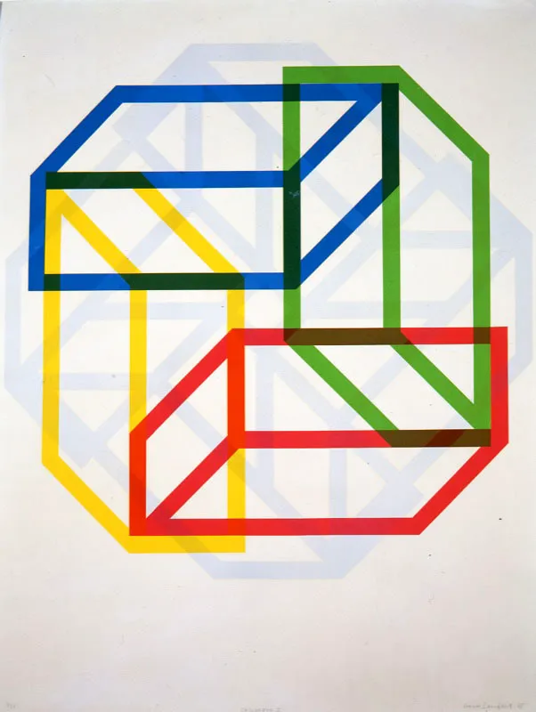 Gerd Leufert / Klaipéda, Memel (Lituania), 1914 - Caracas (Venezuela), 1998 / Cajonería III / 1968 / Serigrafía / 84 x 66 cm / Registro 0455 / Ingreso a la colección: septiembre de 1973