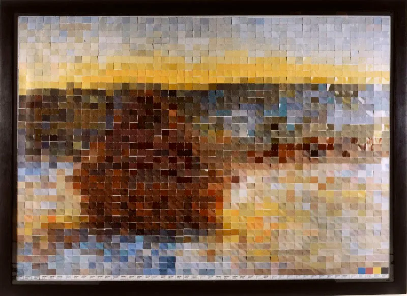 Vik Muniz / São Paulo (Brasil), 1961 / Serie Haystack N.o 4 After Monet / 2001 / Cibachrome sobre papel / 123 x 173 cm / AP 2/5 / Registro: 4237 / Ingreso a la colección: diciembre de 2005 / Art © Vik Muniz, licensed by vaga, New York, NY