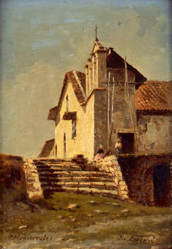 Giovanni Ferroni / Ancona (Italia), 1853 - Bogotá (Colombia), 1898 / Monserrate / Óleo sobre tela / 20 x 15 cm / Registro: 2954 / Ingreso a la colección: diciembre de 2004